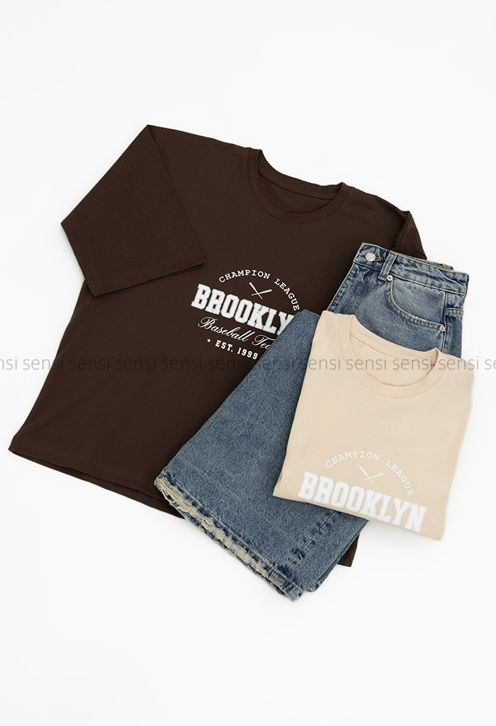تیشرت باکسی brooklinکد1005914